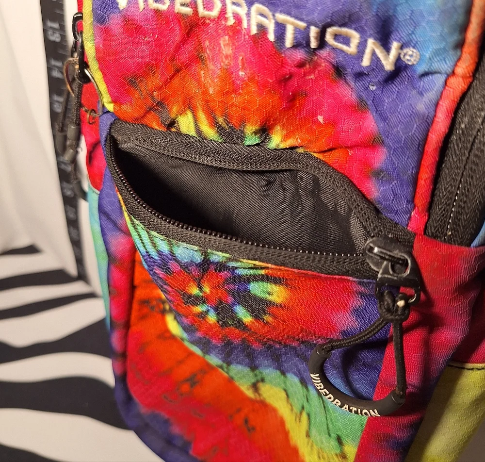 Vibedration Hydration Backpack w/o bladder - Rainbow Tie Dye